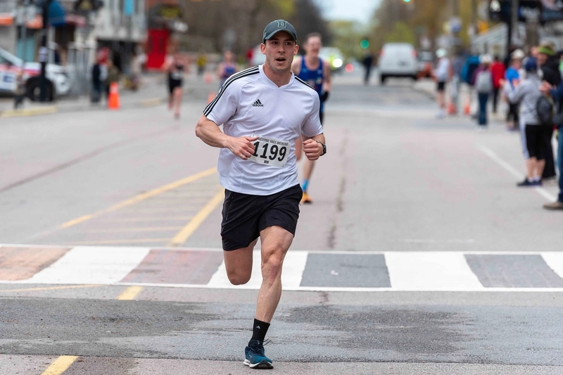 Coming down the final stretch of the race